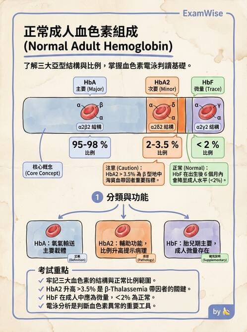 醫檢師 - 紅血球生理與形態 - AI 圖文解析預覽