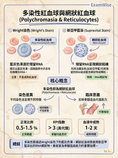 醫檢師 - 紅血球生理與形態 - AI 圖文解析預覽