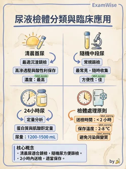 醫檢師 - 尿沉渣鏡檢與物理檢查 - AI 圖文解析預覽