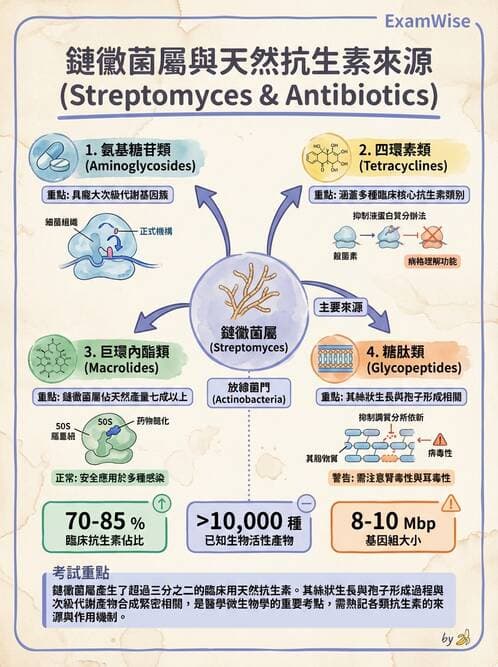 醫檢師 - 鏈球菌與其他革蘭氏陽性桿菌 - AI 圖文解析預覽