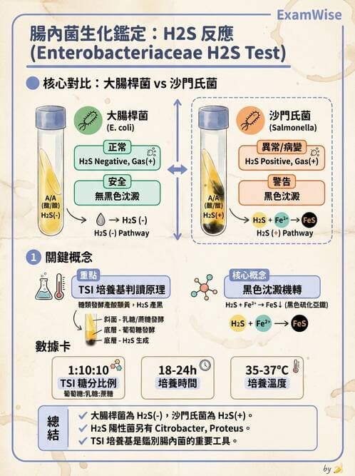 醫檢師 - 主要腸道致病菌 - AI 圖文解析預覽