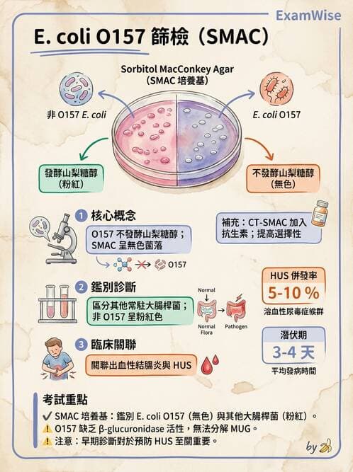 醫檢師 - 主要腸道致病菌 - AI 圖文解析預覽