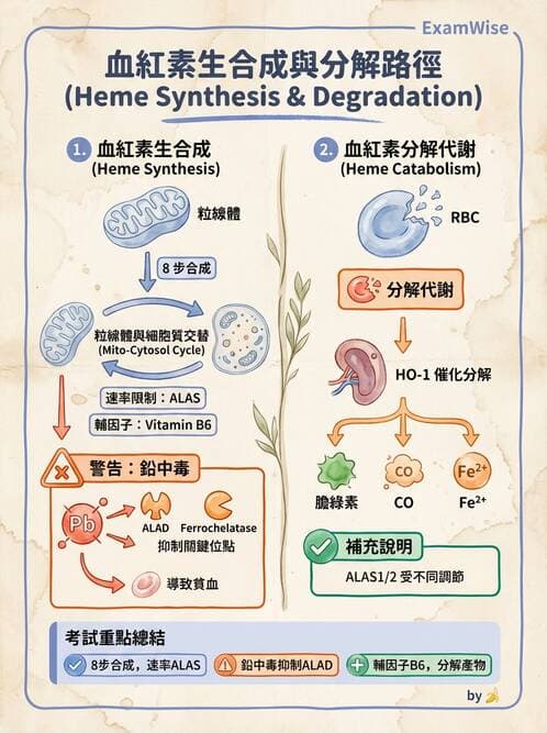 醫檢師 - 紅血球生理與形態 - AI 圖文解析預覽