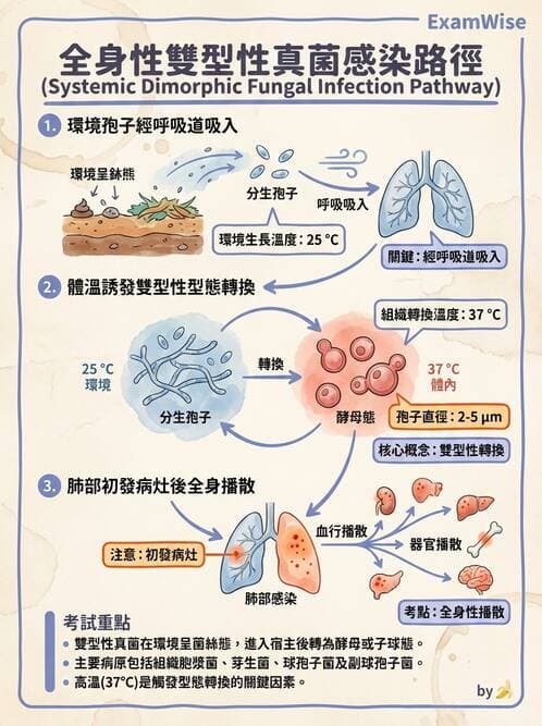護理師 - 黴菌學概論 - AI 圖文解析預覽