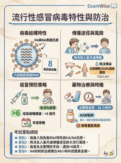 護理師 - RNA 病毒、新興病毒 - AI 圖文解析預覽