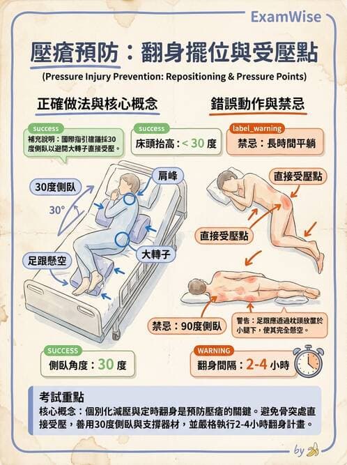 護理師 - 體位擺位與安全照護 - AI 圖文解析預覽