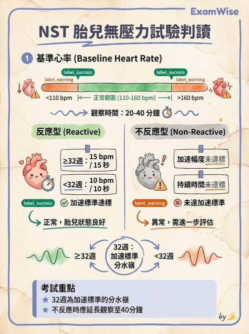 護理師 - 胎兒發育與監測評估 - AI 圖文解析預覽