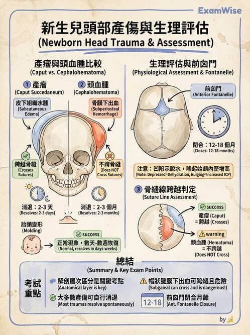 護理師 - 新生兒評估與生理特徵 - AI 圖文解析預覽