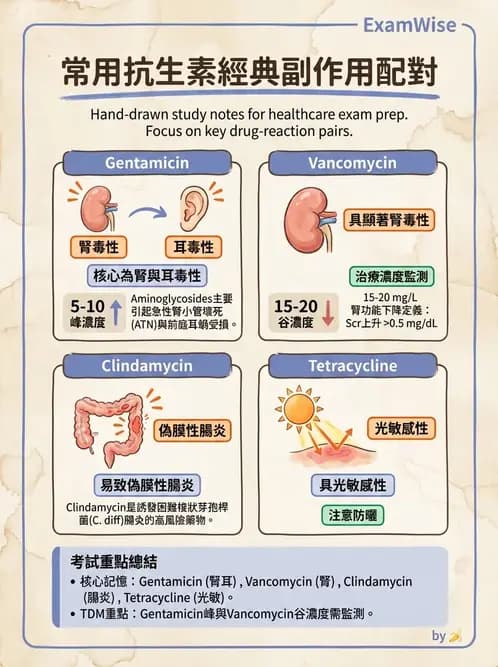 專師 - 抗生素藥理 - AI 圖文解析預覽
