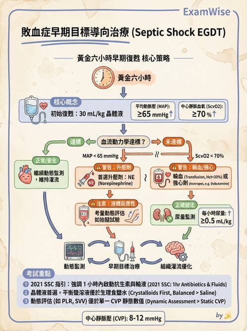 專師 - 敗血症治療與復甦指引 - AI 圖文解析預覽