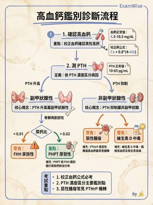 專師 - 副甲狀腺與鈣磷代謝 - AI 圖文解析預覽