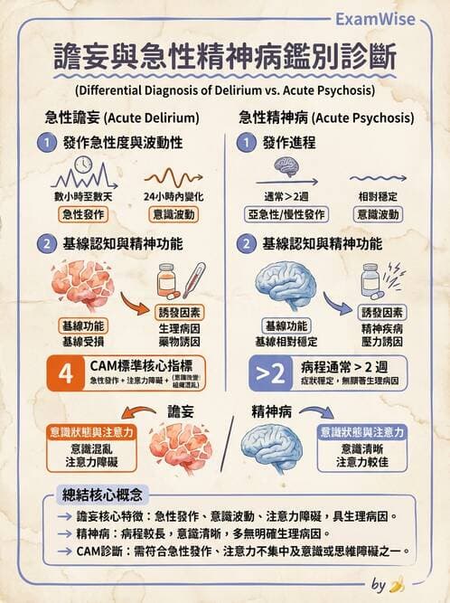 專師 - 譫妄與意識評估 - AI 圖文解析預覽