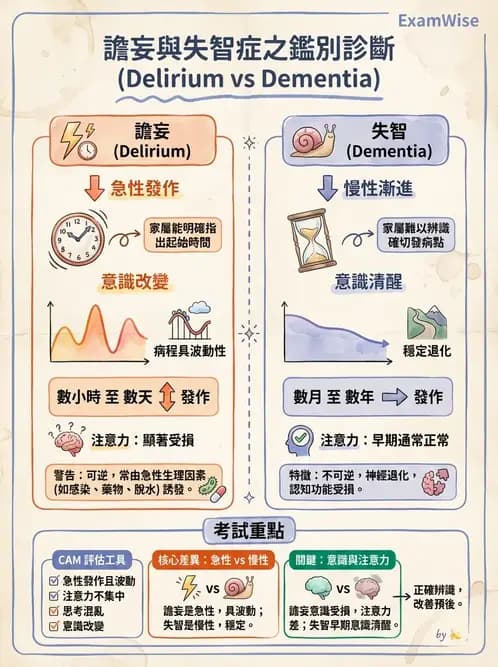 專師 - 譫妄與意識評估 - AI 圖文解析預覽