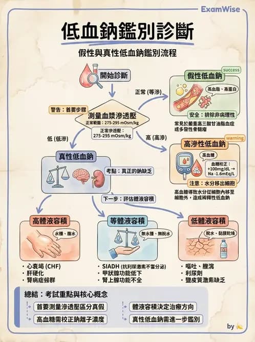 專師 - 鈉離子異常與SIADH - AI 圖文解析預覽