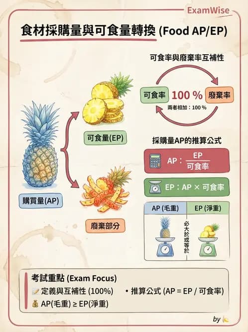 營養 - 食材用量計算與食物代換 - AI 圖文解析預覽
