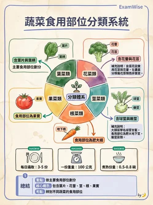 營養 - 動植物性食材製備原理 - AI 圖文解析預覽