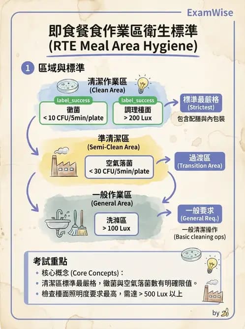營養 - 製程衛生規範、標示法規與供應管理 - AI 圖文解析預覽