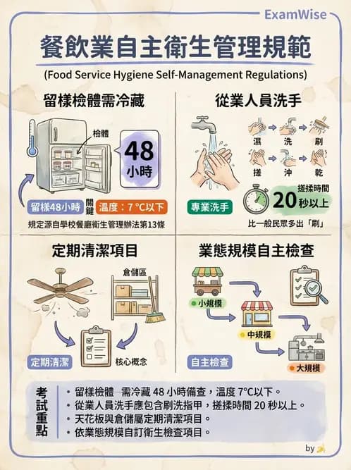 營養 - 製程衛生規範、標示法規與供應管理 - AI 圖文解析預覽