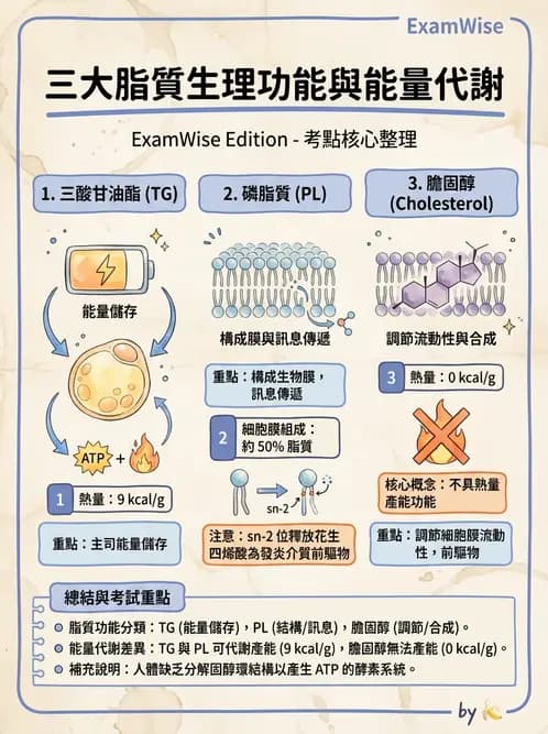 營養 - 脂肪酸種類與必需脂肪酸 - AI 圖文解析預覽