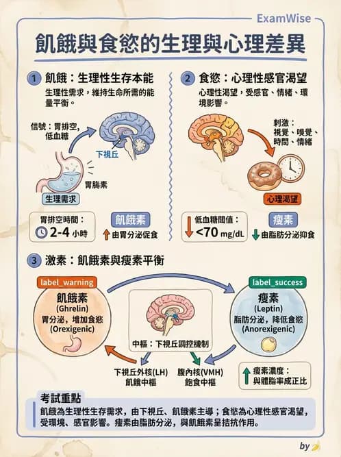 營養 - 能量平衡與食慾控制 - AI 圖文解析預覽