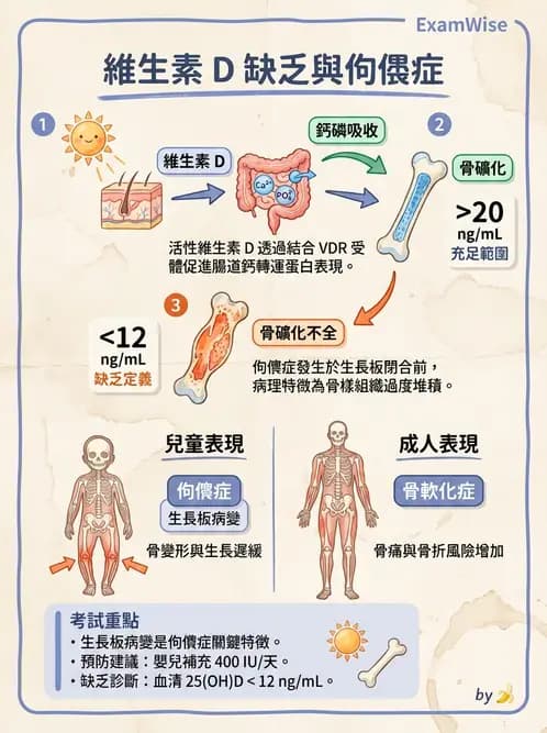 營養 - 生化指標與營養缺乏 - AI 圖文解析預覽