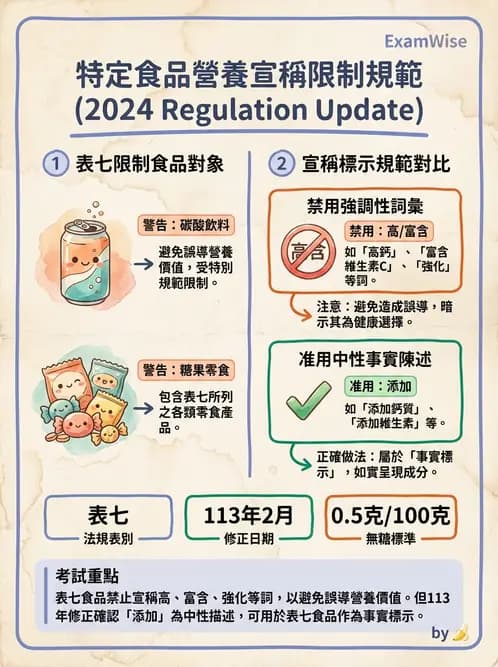 營養 - 食品標示與營養宣稱法規 - AI 圖文解析預覽