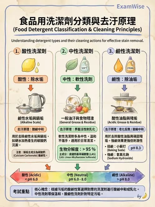 營養 - 食品用洗潔劑與殺菌消毒 - AI 圖文解析預覽