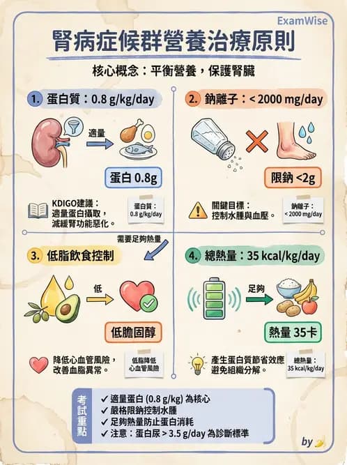 營養 - 腎臟疾病飲食治療 - AI 圖文解析預覽