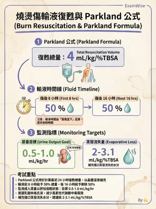 營養 - 燒燙傷與外傷重症營養 - AI 圖文解析預覽