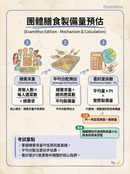 營養 - 食材用量計算與食物代換 - AI 圖文解析預覽