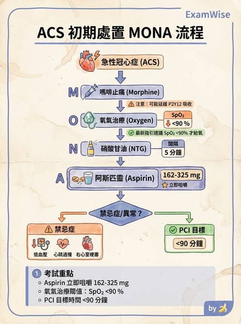 專師 - 急性心肌梗塞與處置 - AI 圖文解析預覽