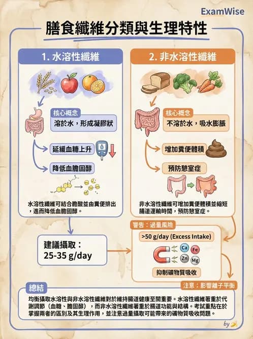 營養 - 醣類結構與膳食纖維 - AI 圖文解析預覽