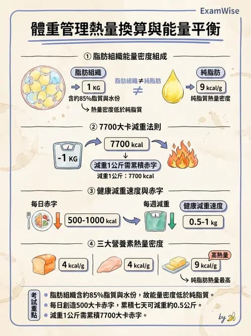 營養 - 能量平衡與食慾控制 - AI 圖文解析預覽