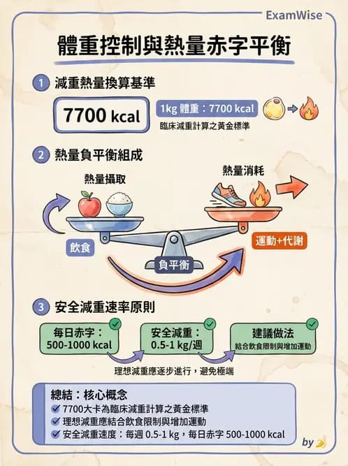 營養 - 能量平衡與食慾控制 - AI 圖文解析預覽