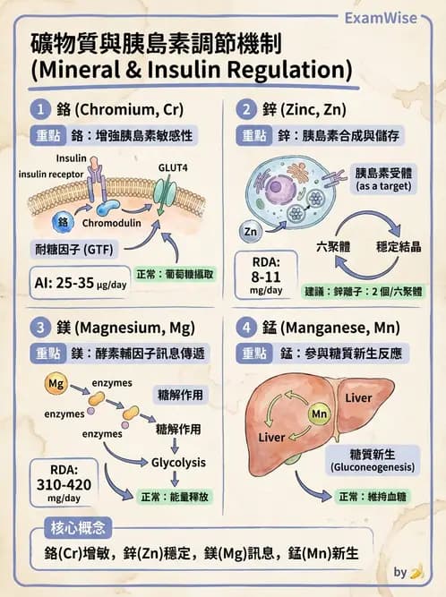 營養 - 氟、鉻及其他微量礦物質 - AI 圖文解析預覽