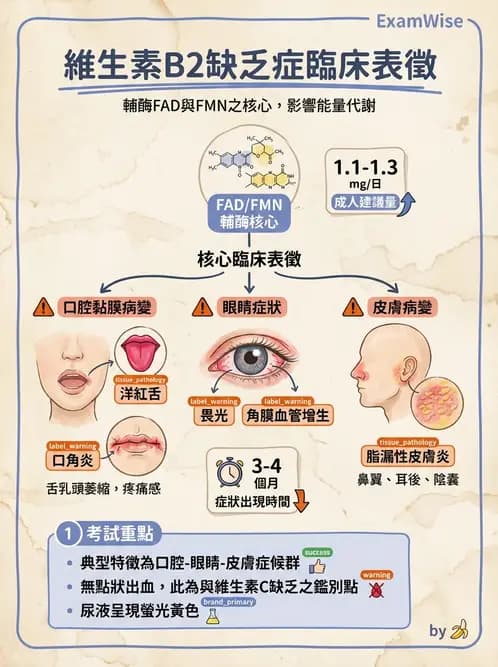 營養 - 生化指標與營養缺乏 - AI 圖文解析預覽