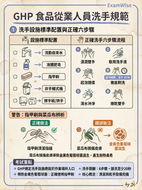 營養 - 餐飲人員衛生與操作規範 - AI 圖文解析預覽