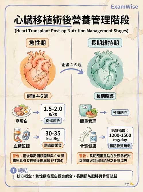 營養 - 心臟衰竭、移植與血脂管理 - AI 圖文解析預覽
