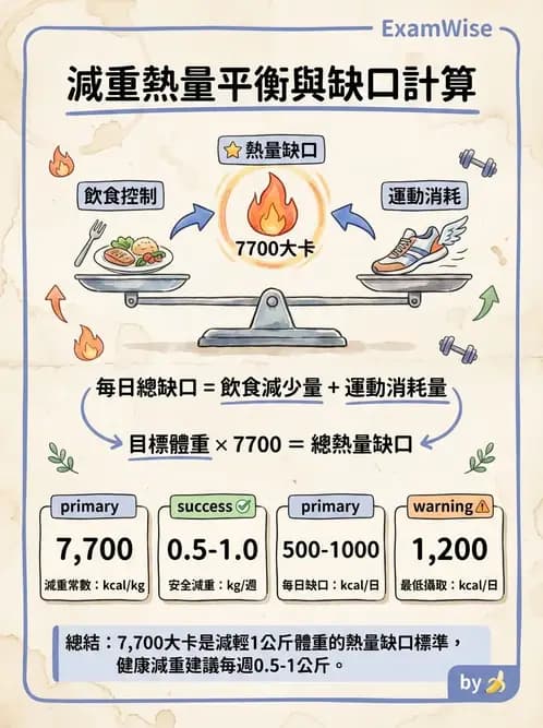 營養 - 能量平衡與食慾控制 - AI 圖文解析預覽
