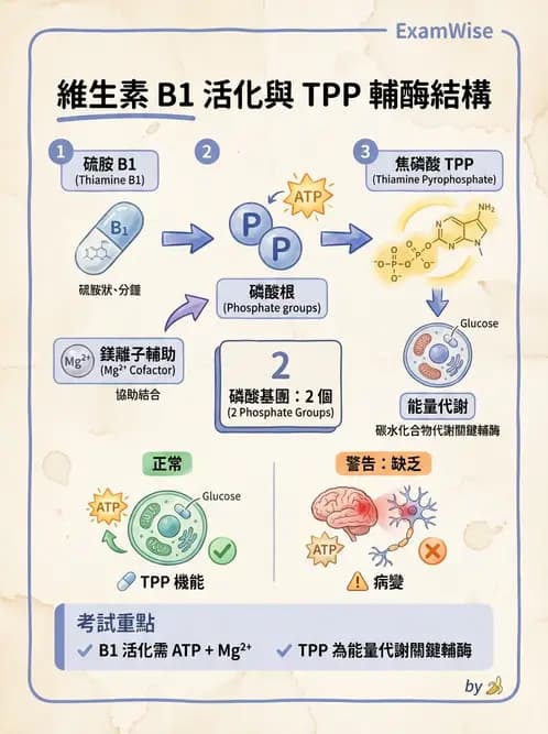 營養 - 能量代謝相關B群維生素 - AI 圖文解析預覽