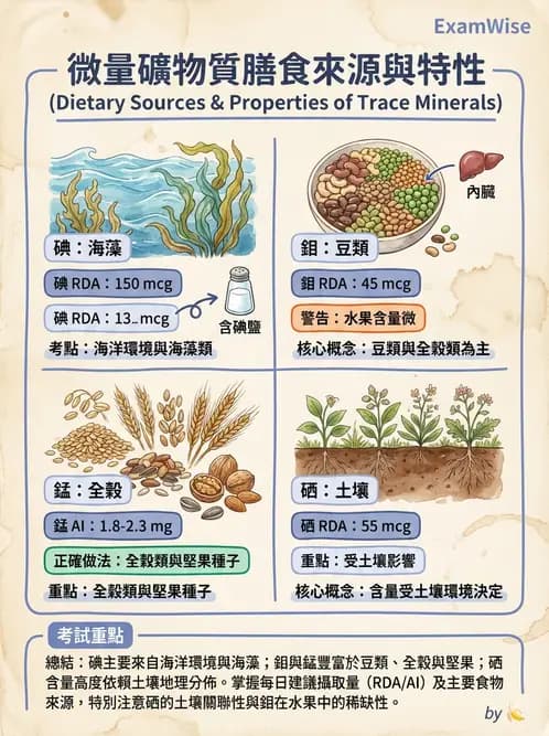 營養 - 氟、鉻及其他微量礦物質 - AI 圖文解析預覽