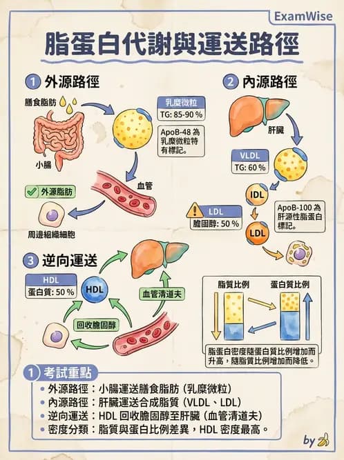 營養 - 脂蛋白與膽固醇代謝 - AI 圖文解析預覽