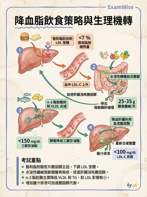 營養 - 脂蛋白與膽固醇代謝 - AI 圖文解析預覽