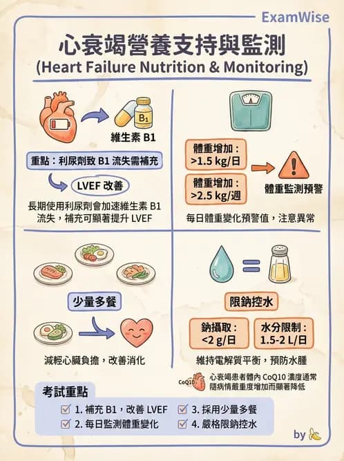 營養 - 心臟衰竭、移植與血脂管理 - AI 圖文解析預覽