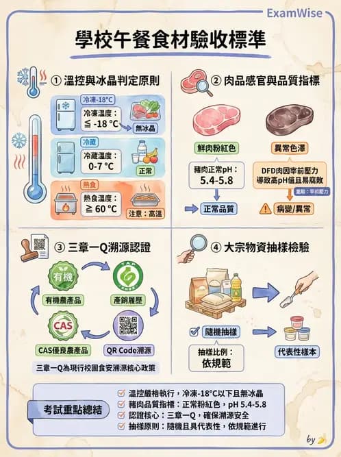 營養 - 食材驗收與品質規格 - AI 圖文解析預覽