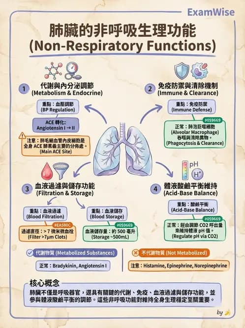 營養 - 呼吸系統生理學 - AI 圖文解析預覽