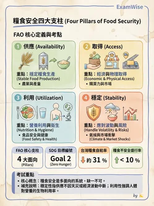 營養 - 國際營養議題與糧食安全 - AI 圖文解析預覽