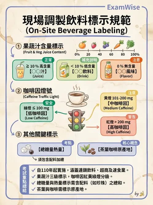 營養 - 食品標示與營養宣稱法規 - AI 圖文解析預覽