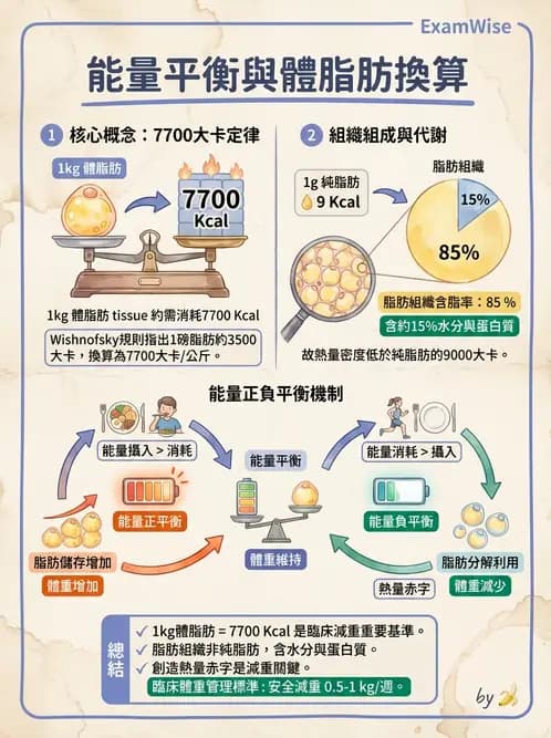 營養 - 能量平衡與食慾控制 - AI 圖文解析預覽