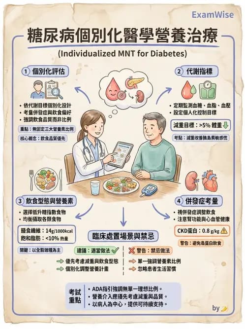 營養 - 糖尿病與代謝症候群 - AI 圖文解析預覽